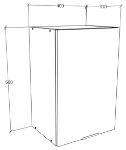 VCM Hängeschrank »Küchenschrank B. 40 cm Hängeschrank Küche Fasola« 1 Stk. tlg.
