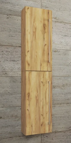 VCM Hochschrank »Holz Badmöbel Bad Hochschrank Badschrank Badinos 2« 2 Stk. tlg.