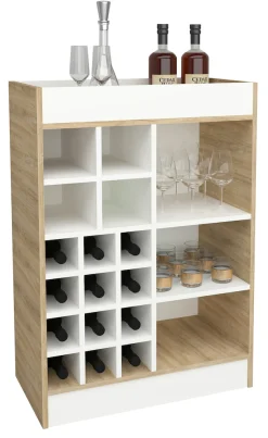 VCM Küchenregal »Küchenschrank Kommode Flaschen Weinregal Esilo« 1 Stk. tlg.
