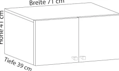 VCM Kleiderschrank »Kleiderschrank Jugendschrank Vandol Drehtüren SA« 1 Stk. tlg.