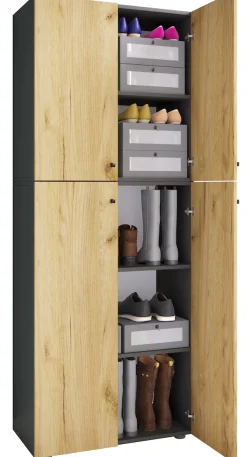 VCM Kleiderschrank »Kleiderschrank Jugendschrank Lona Drehtüren« 1 Stk. tlg.