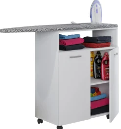 VCM Kommode »Holz Bügelbrett Kommode Sideboard Rollen Bigilo« 1 Stk. tlg.