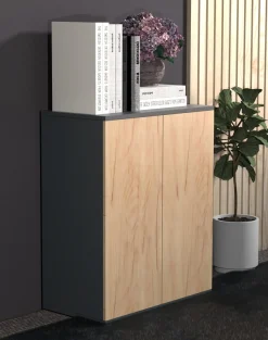 VCM Kommode »Holz Kommode Sideboard Anrichte Dalosa 2 Drehtüren« 1 Stk. tlg.
