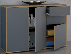 VCM Kommode »Holz Kommode Sideboard Salia Breite 110 Schublade« 1 Stk. tlg.
