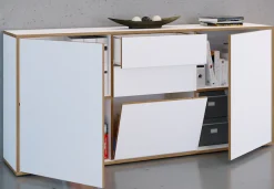VCM Kommode »Holz Kommode Sideboard Salia Breite 160 Schublade« 1 Stk. tlg.