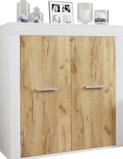 VCM Kommode »Holz Kommode Sideboard Anrichte Usilo 2 Drehtüren« 1 Stk. tlg.