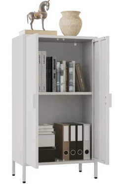 VCM Kommode »Stahl Kommode Sideboard Schrank Drehtüren Flokas M« 1 Stk. tlg.