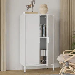 VCM Kommode »Stahl Kommode Sideboard Schrank Drehtüren Flokas M« 1 Stk. tlg.