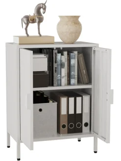VCM Kommode »Stahl Kommode Sideboard Schrank Drehtüren Flokas S« 1 Stk. tlg.