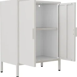 VCM Kommode »Stahl Kommode Sideboard Schrank Drehtüren Flokas S« 1 Stk. tlg.
