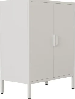 VCM Kommode »Stahl Kommode Sideboard Schrank Drehtüren Flokas S« 1 Stk. tlg.