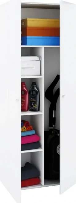 VCM Mehrzweckschrank »Holz Besenschrank Staubsauger Putzschrank Vandol« 1 Stk. tlg.