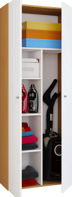 VCM Mehrzweckschrank »Holz Besenschrank Staubsauger Putzschrank Vandol K« 1 Stk. tlg.