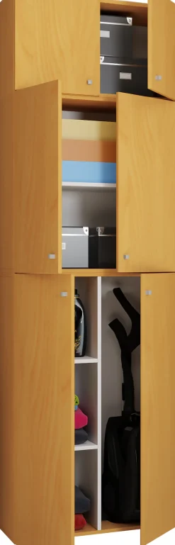VCM Mehrzweckschrank »Holz Besenschrank Staubsauger Putzschrank Lona A« 1 Stk. tlg.