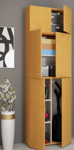 VCM Mehrzweckschrank »Holz Besenschrank Staubsauger Putzschrank Lona A« 1 Stk. tlg.