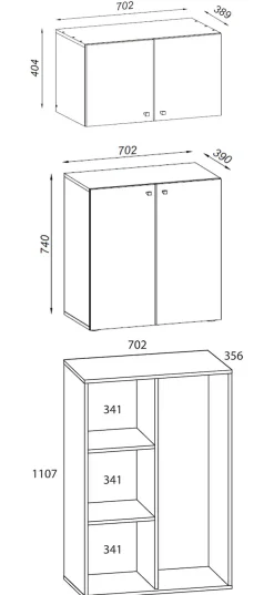 VCM Mehrzweckschrank »Holz Besenschrank Staubsauger Putzschrank Lona A« 1 Stk. tlg.