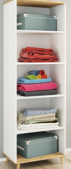 VCM Mehrzweckschrank »Holz Kleiderschrank Schuhregal Flur Regal Landos«