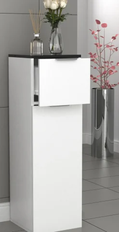 VCM Midischrank »Badmöbel Midischrank BadschrankSchublade Donali« 1 Stk. tlg.