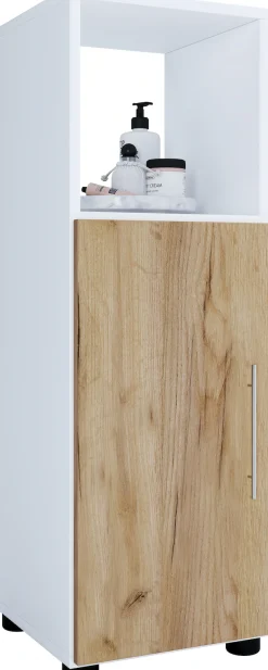 VCM Midischrank »Holz Badmöbel Midischrank Badschrank Bad Flandu« 1 Stk. tlg.