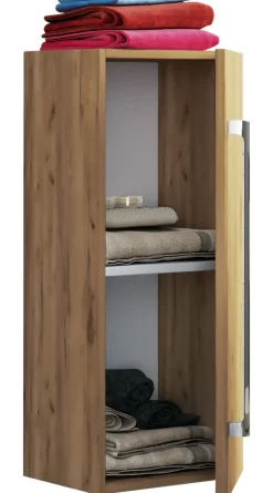 VCM Midischrank »Holz Badmöbel Midischrank Badschrank Bad Badinos D« 1 Stk. tlg.