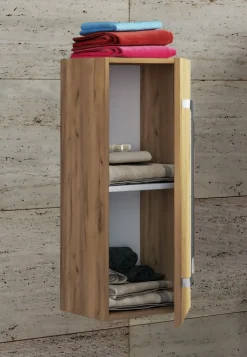 VCM Midischrank »Holz Badmöbel Midischrank Badschrank Bad Badinos D« 1 Stk. tlg.