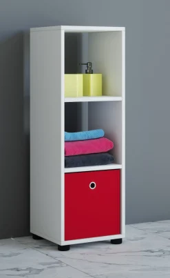 VCM Midischrank »Holz Badmöbel Midischrank Badregal Benos-3« 1 Stk. tlg.