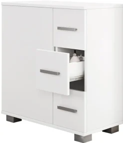 VCM Midischrank »Holz Badmöbel Midischrank Bad Schublade Zalo« 1 Stk. tlg.