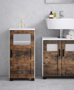 VCM Midischrank »Holz Badschrank Midischrank Nilari 70 x 38 x 28 cm« 1 Stk. tlg.