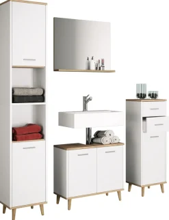 VCM Midischrank »Midischrank Badmöbel Landos« 1 Stk. tlg.