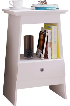 VCM Nachttisch »Holz Beistelltisch Nachttisch Schublade Spidali« 1 Stk. tlg.