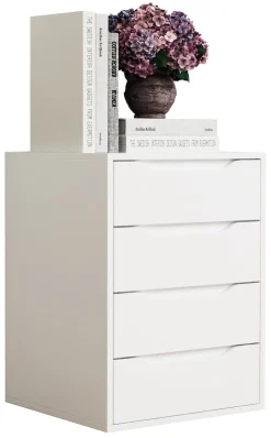 VCM Nachttisch »Holz Nachtschrank Nachttisch Schublade Malira L« 1 Stk. tlg.