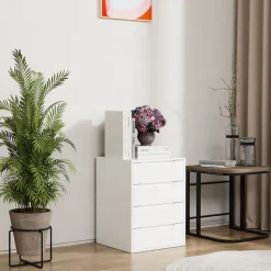 VCM Nachttisch »Holz Nachtschrank Nachttisch Schublade Malira L« 1 Stk. tlg.