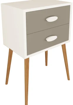 VCM Nachttisch »Holz Nachttisch Beistelltisch Schublade Singol XXL« 1 Stk. tlg.