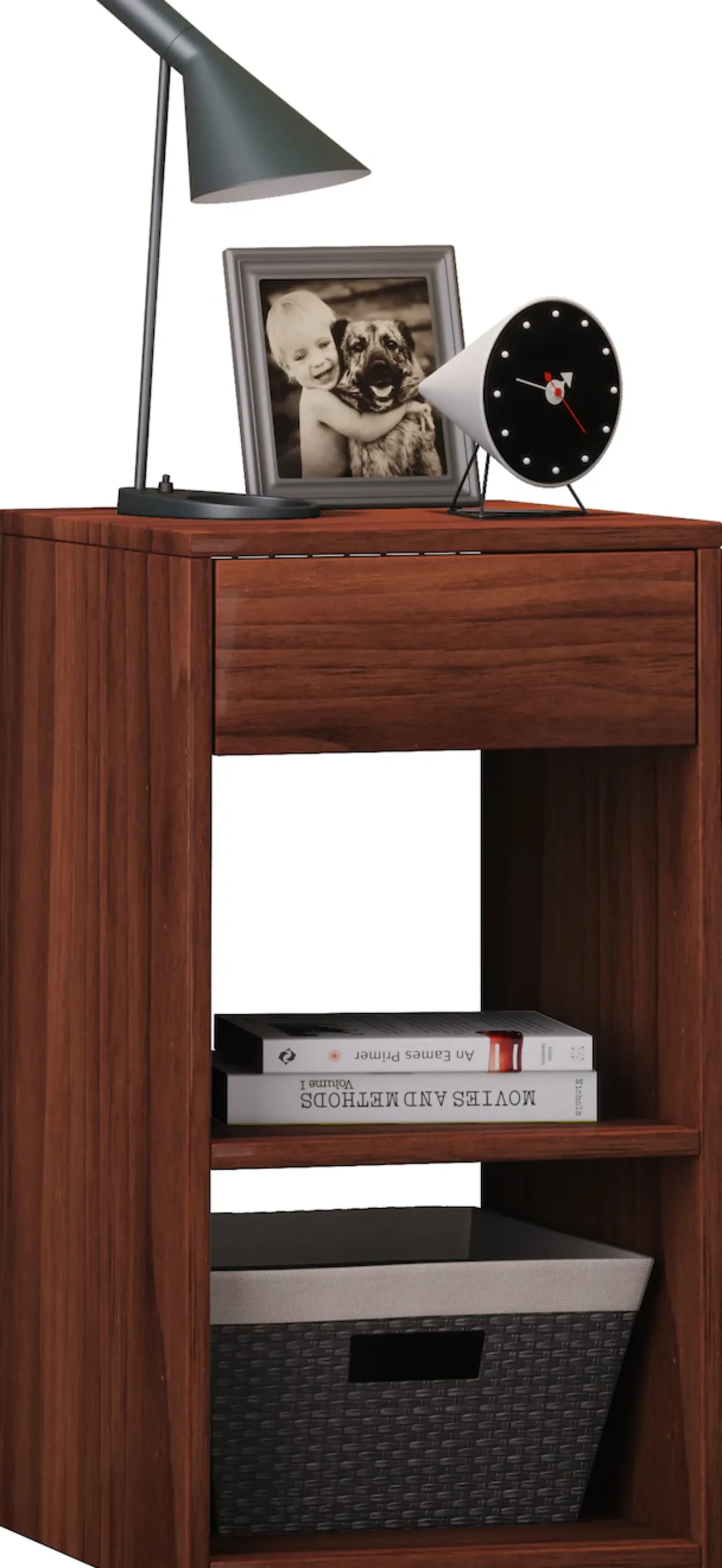 VCM Nachttisch »Holz Nachttisch Nachtschrank Sledo Schublade Maxi« 1 Stk. tlg.