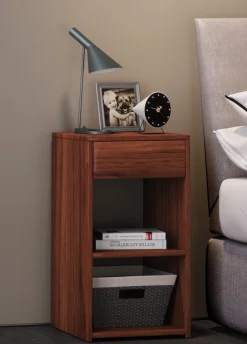 VCM Nachttisch »Holz Nachttisch Nachtschrank Sledo Schublade Maxi« 1 Stk. tlg.