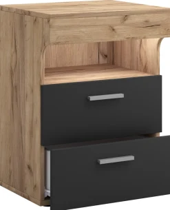 VCM Nachttisch »Holz Nachttisch Nachtschrank Schublade Slepal L« 1 Stk. tlg.