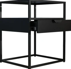 VCM Nachttisch »Metall Nachttisch Beistelltisch Schublade Flokas M« 1 Stk. tlg.