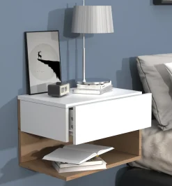 VCM Nachttisch »Wandschublade Wand Hänge Nachttisch Usal XL 45cm« 1 Stk. tlg.