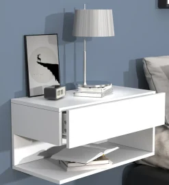 VCM Nachttisch »Wandschublade Wand Hänge Nachttisch Usal XL 60cm« 1 Stk. tlg.