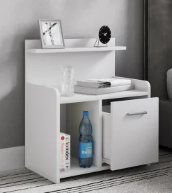 VCM Nachttisch »XL Hoher Nachtschrank Nachttisch Schublade Nilasa« 1 Stk. tlg.