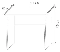 VCM Schreibtisch »Holz Schreibtisch Computertisch Masola Mini« 1 Stk. tlg.