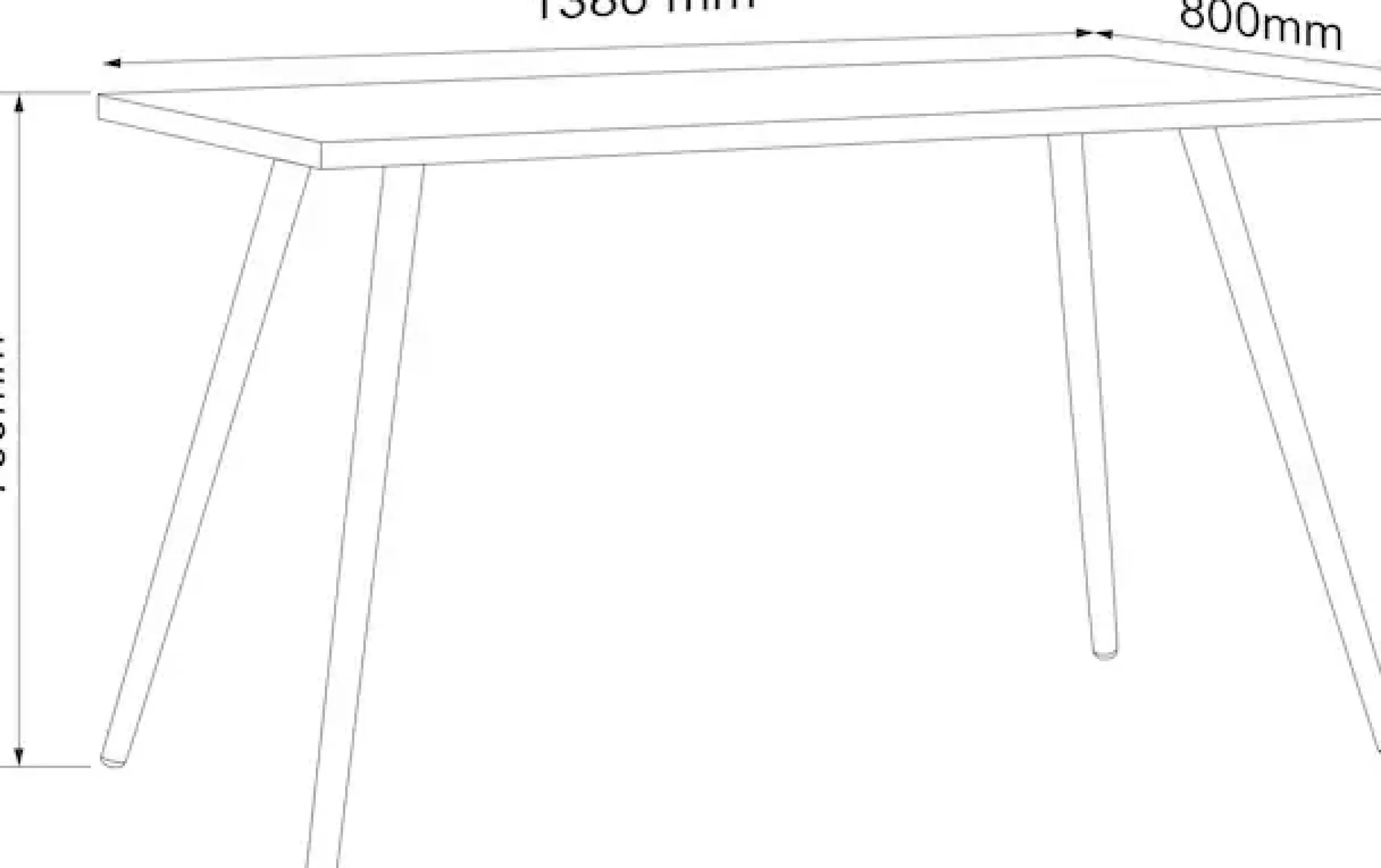 VCM Schreibtisch »Schreibtisch Bürotisch Computertisch Salia 138x80« 1 Stk. tlg.