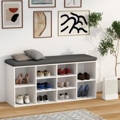 VCM Schuhregal »Holz Regal Schuhschrank Schuhregal Hinsol S« 1 Stk. tlg.