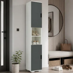 VCM Schuhschrank »Holz schmaler Schuhschrank Dielenmöbel GadosM« 1 Stk. tlg.