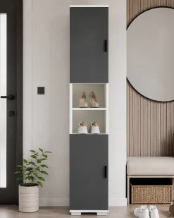 VCM Schuhschrank »Holz schmaler Schuhschrank Dielenmöbel GadosM« 1 Stk. tlg.