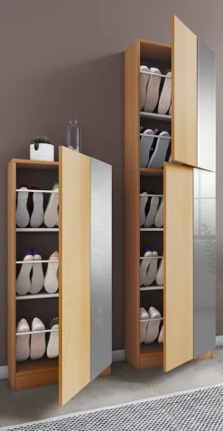 VCM Schuhschrank »Holz Schuhschrank Schuhkommode Fulisa L Spiegel« 1 Stk. tlg.