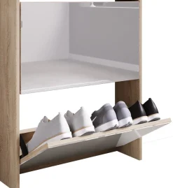 VCM Schuhschrank »Holz Schuhschrank Schuhkipper Spiegel Stido L« 1 Stk. tlg.