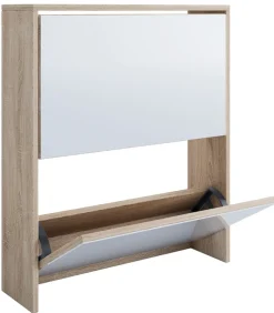 VCM Schuhschrank »Holz Schuhschrank Schuhkipper Spiegel Stido L« 1 Stk. tlg.