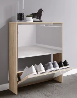 VCM Schuhschrank »Holz Schuhschrank Schuhkipper Spiegel Stido L« 1 Stk. tlg.