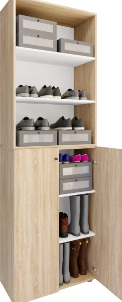 VCM Schuhschrank »XL Holz Großer Schuhschrank Schuhkommode Lona 6« 1 Stk. tlg.